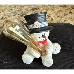 Sarah's Attic TopHat SnoWonders "Swing Away" Snowman Figurine #7977 New